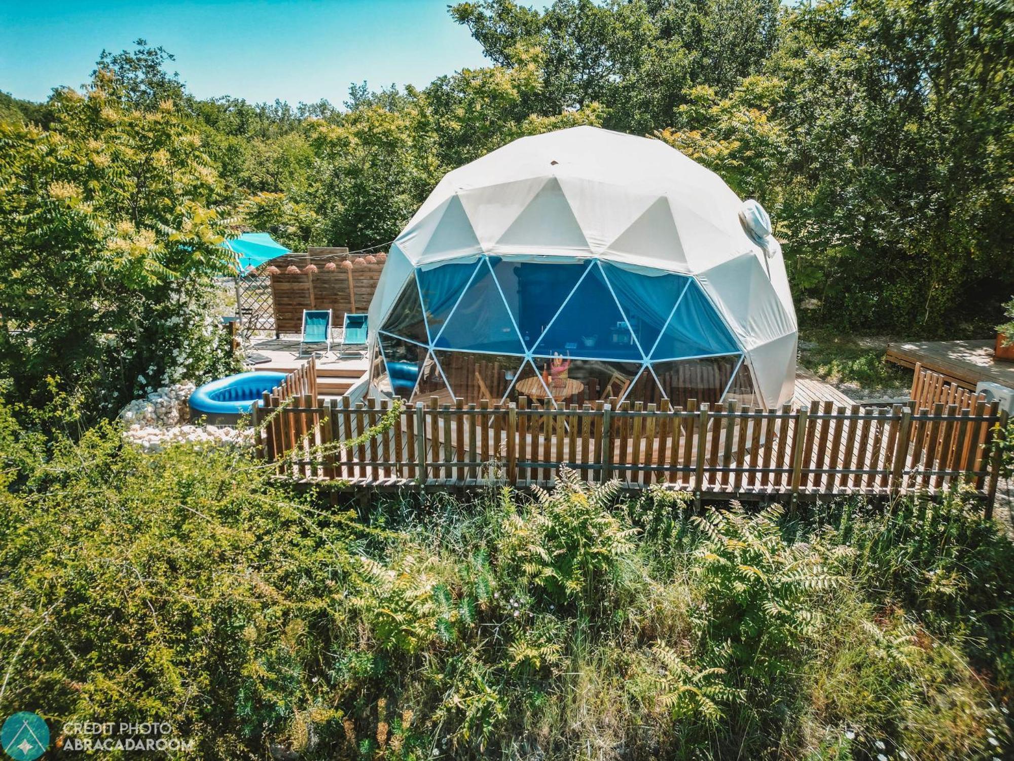 Les Domes Des Gorges Hotel Ruoms Buitenkant foto